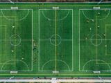 a drone view of soccer fields - GIBX LA LIGA